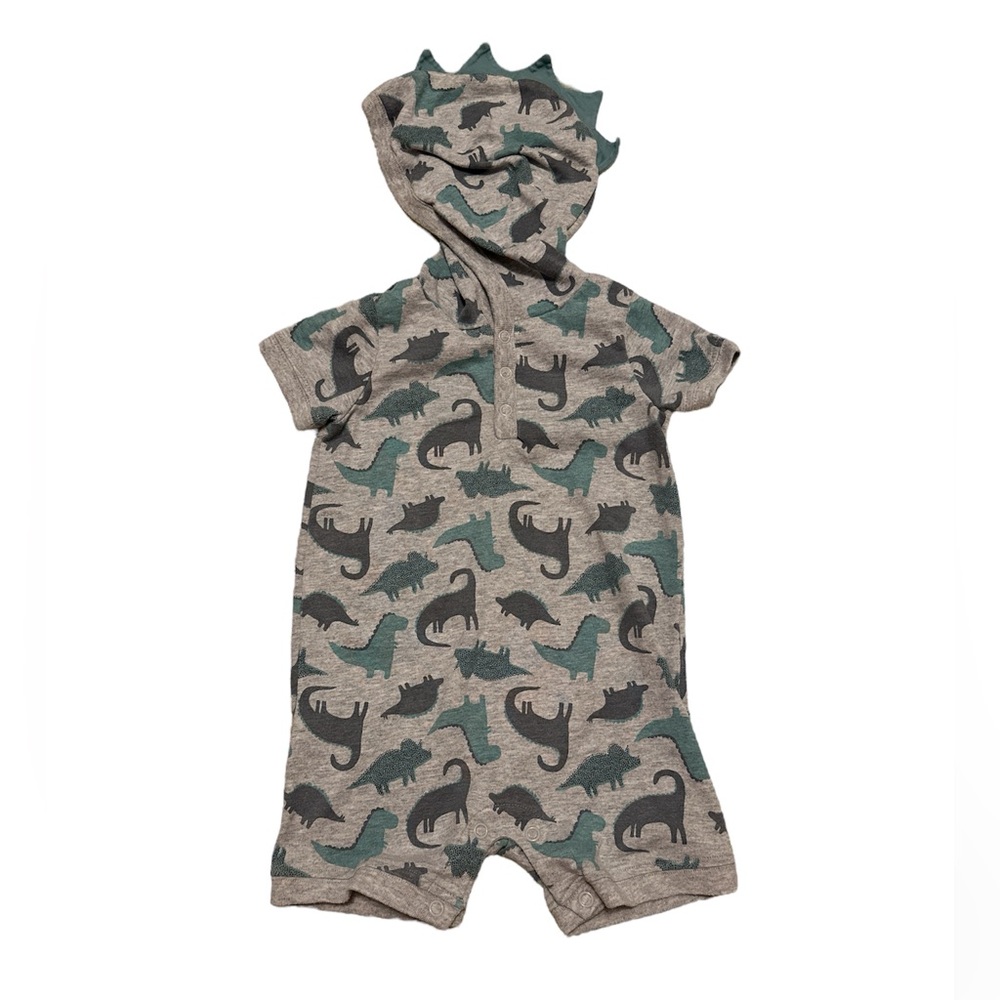Dinosaur baby boy romper